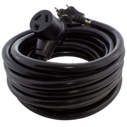 AC WORKS 25 ft. STW 10/3 30 Amp 3-Prong Dryer Heavy Duty Thick Extension Cord 1030PR-025 Otaku otaku.store 3