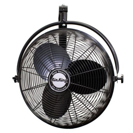 Air King 20 in. 3 Speed Oscillating Wall Mount Fan with Adjustable Head, Industrial Grade Speed, and Steel Blades in Black 9020 Otaku otaku.store