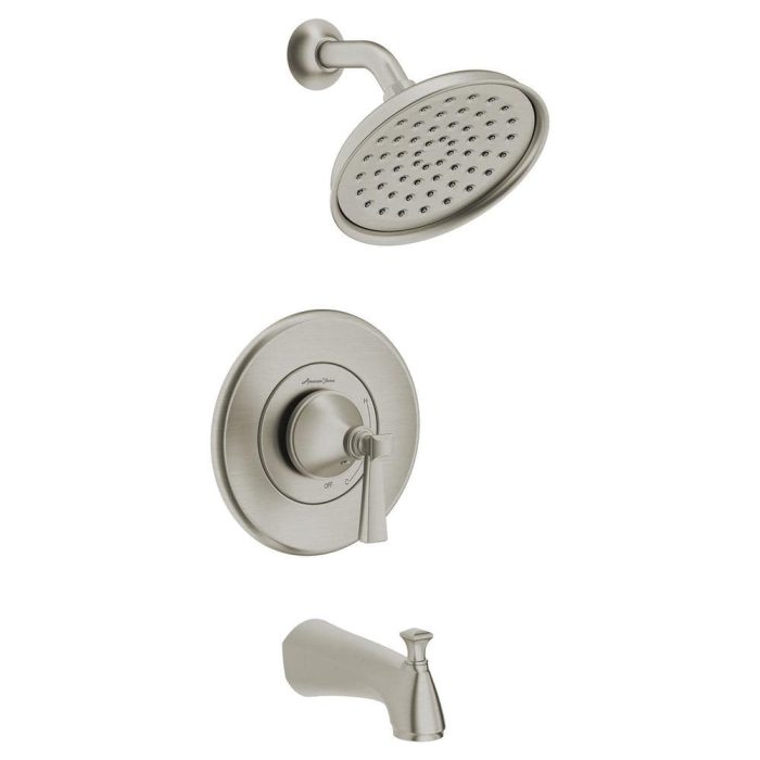 American Standard Rumson Single-Handle 1-Spray Tub and Shower Faucet with 1.8 GPM in Brushed Nickel Valve Included 7417502.295 Otaku otaku.store 3