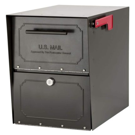 Architectural Mailboxes Oasis Classic Graphite Bronze, Extra Large, Steel, Locking, Post Mount Parcel Mailbox with High Security Reinforced Lock 6200Z-10 Otaku otaku.store