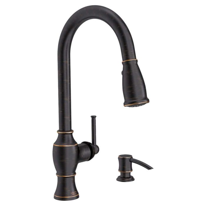 American Standard Marchand Single Handle Pull-Down Sprayer Kitchen Faucet in Legacy Bronze 7029301.278 Otaku otaku.store 3