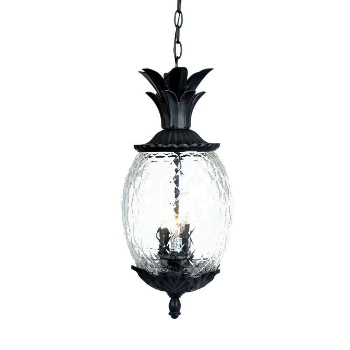 Acclaim Lighting Lanai Collection 3-Light Matte Black Outdoor Hanging Light Fixture 7516BK Otaku otaku.store 3