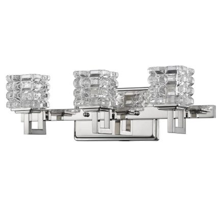 Acclaim Lighting Coralie 3-Light Polished Nickel Vanity Light with Pressed Crystal Shades IN41316PN Otaku otaku.store