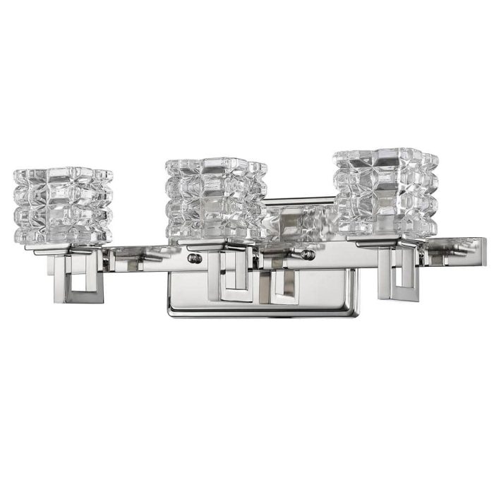 Acclaim Lighting Coralie 3-Light Polished Nickel Vanity Light with Pressed Crystal Shades IN41316PN Otaku otaku.store 3