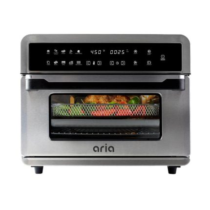 ARIA All-in-1 Premium 30 Qt. Stainless Steel Touchscreen Air Fryer Toaster Oven with Recipe Book ATO-898 Otaku otaku.store