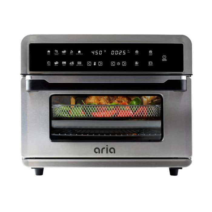 ARIA All-in-1 Premium 30 Qt. Stainless Steel Touchscreen Air Fryer Toaster Oven with Recipe Book ATO-898 Otaku otaku.store 3