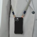 Dynamic Black Crossbody Lanyard Phone Case For iPhone