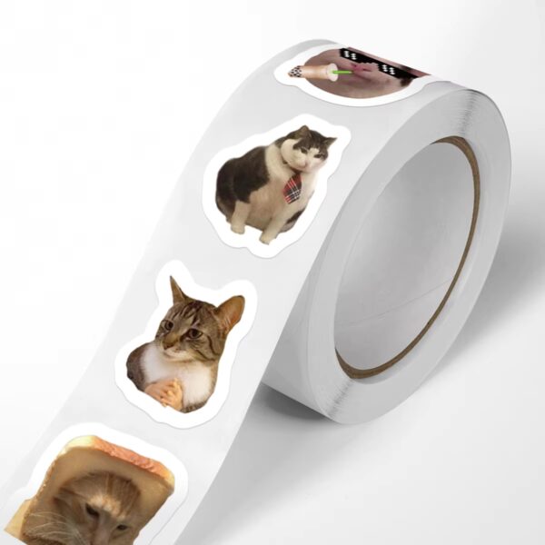 Meme Cat Sticker Roll