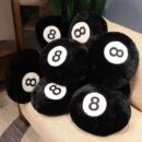 Billiards 8 Ball Stuffed Pillow