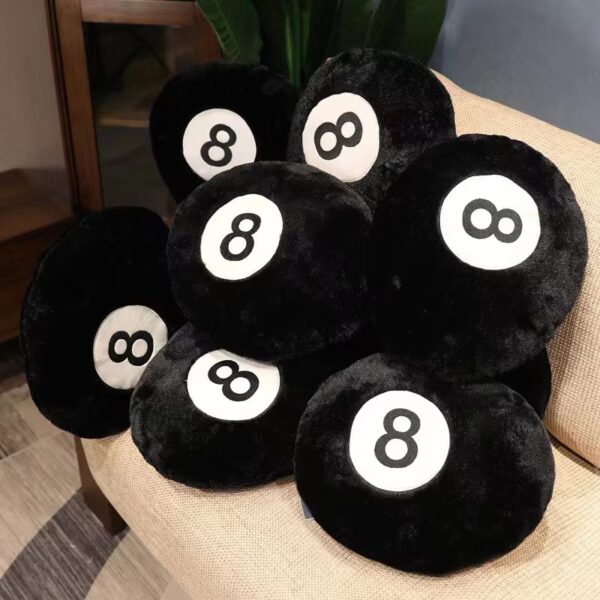 Billiards 8 Ball Stuffed Pillow - Image 3