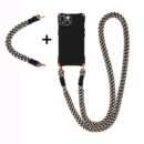 Dynamic Black Crossbody Lanyard Phone Case For iPhone