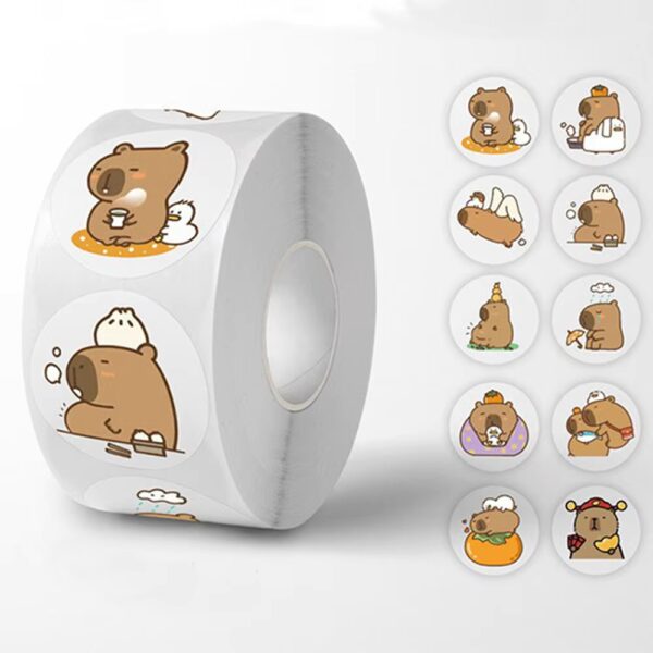 Cute Capybara Sticker Roll