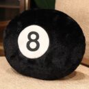 Billiards 8 Ball Stuffed Pillow