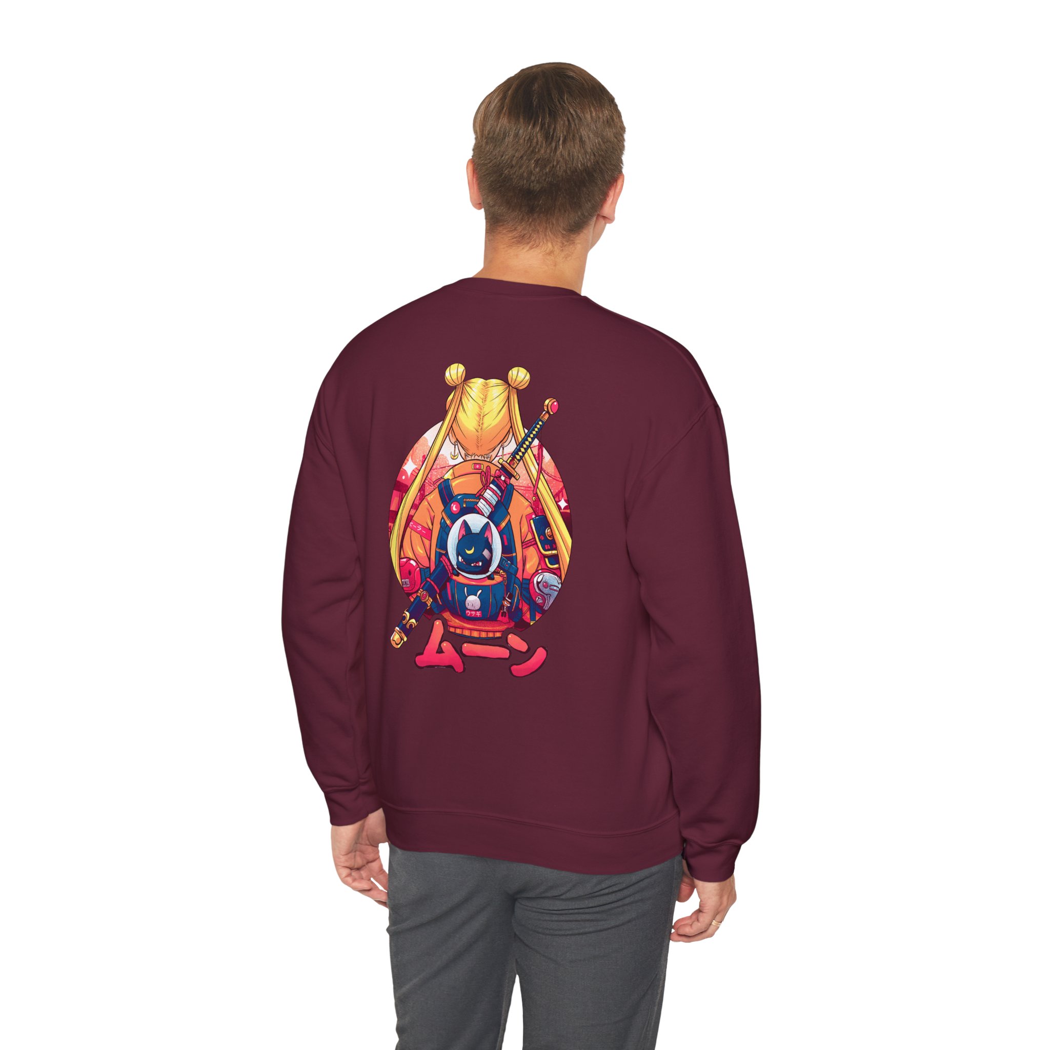 Sailor Moon Cyberpunk Street-style Sweatshirt - Image 9