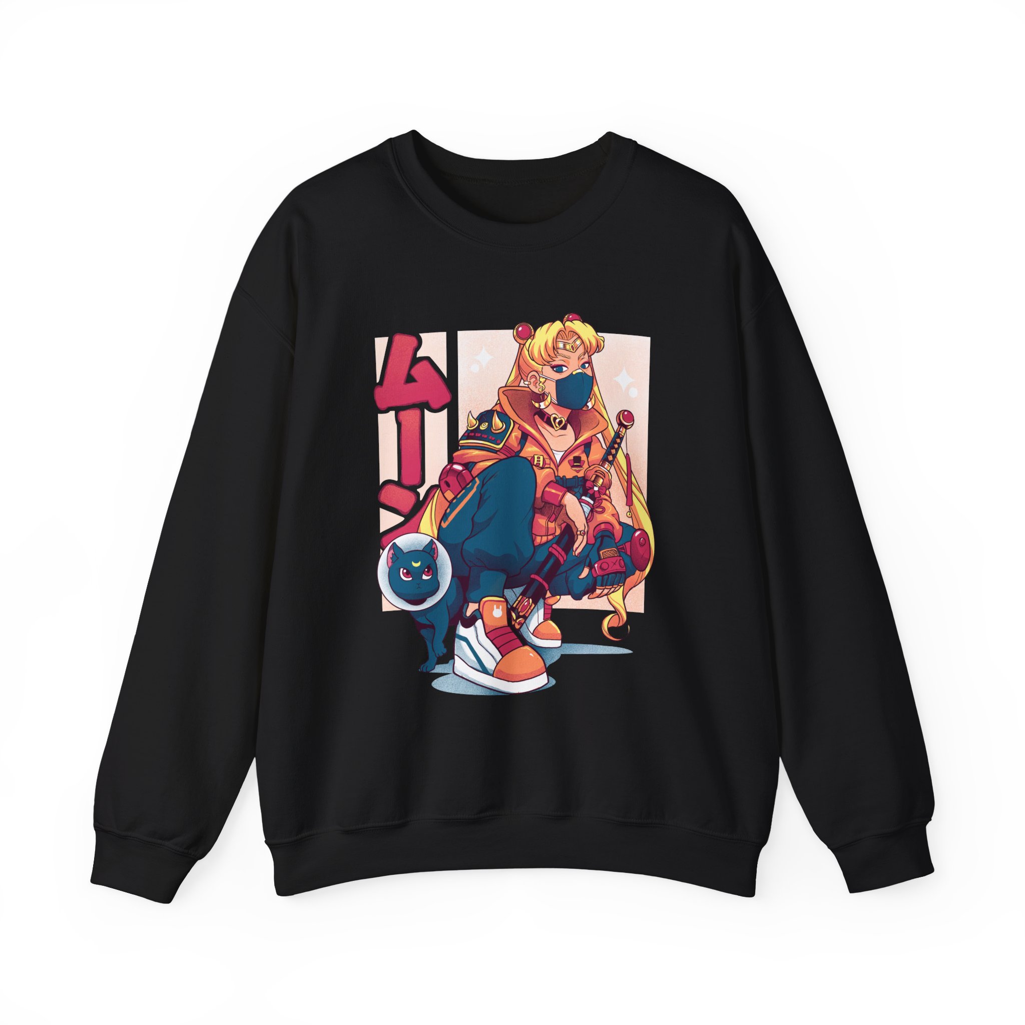 Sailor Moon Cyberpunk Street-style Sweatshirt - Image 3