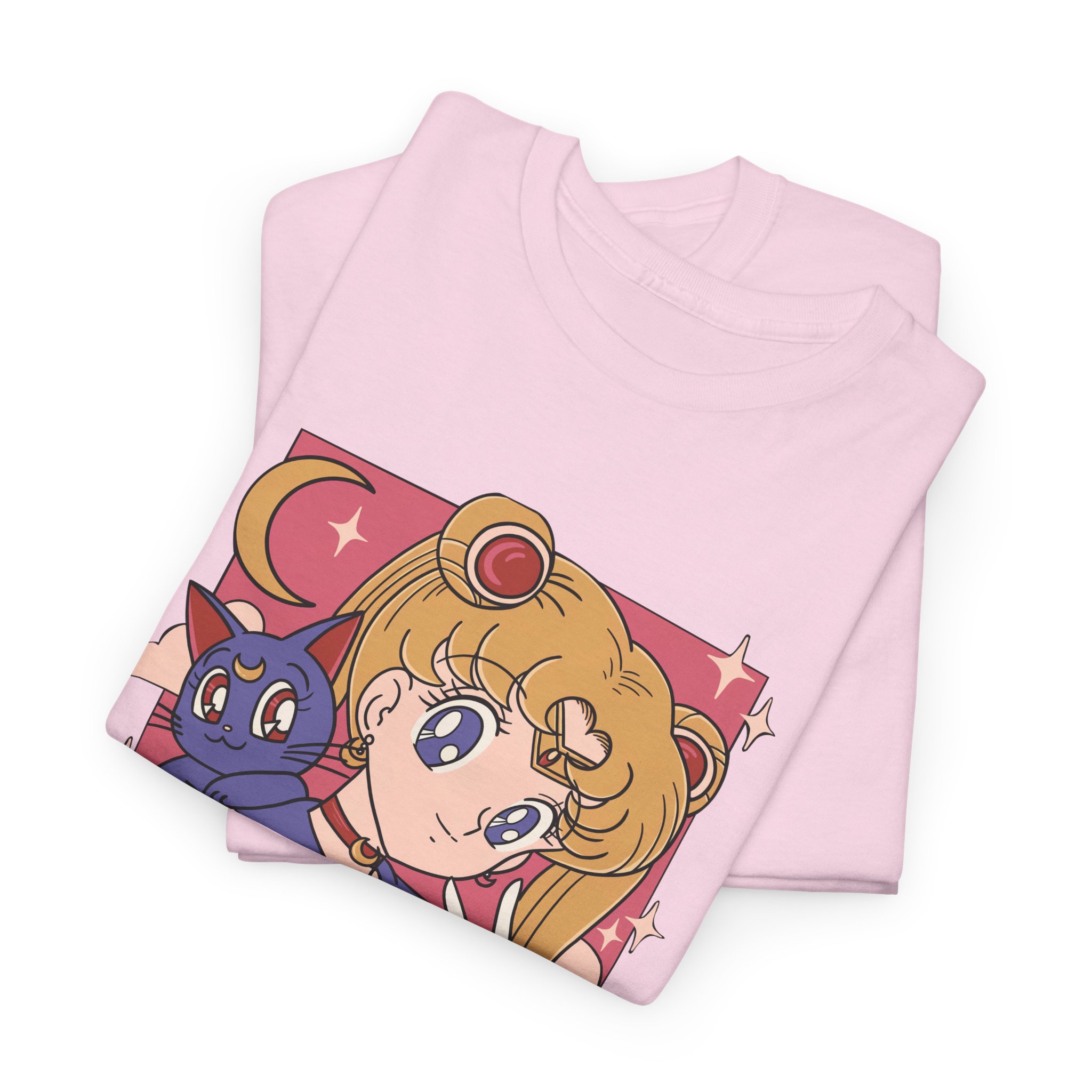 Sailor Moon - Usagi and Luna Fanart T Shirt - Image 10