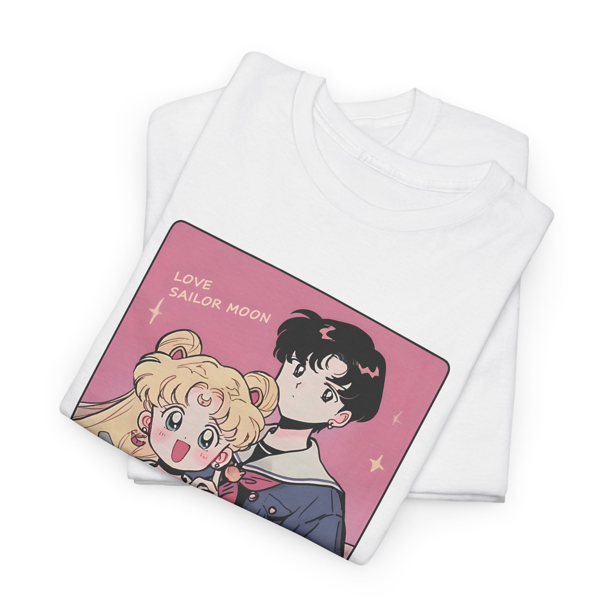 Sailor Moon - Usagi and Mamoru Fanart T Shirt - Image 4