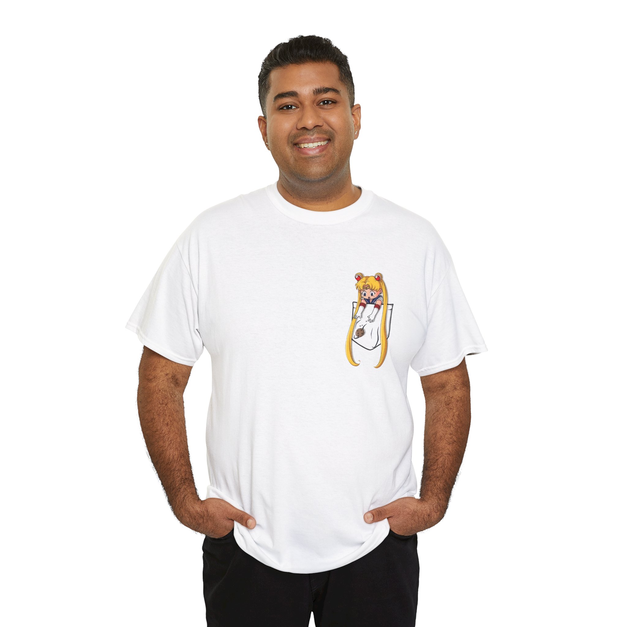 Sailor Moon in Pocket T Shirt - Image 2