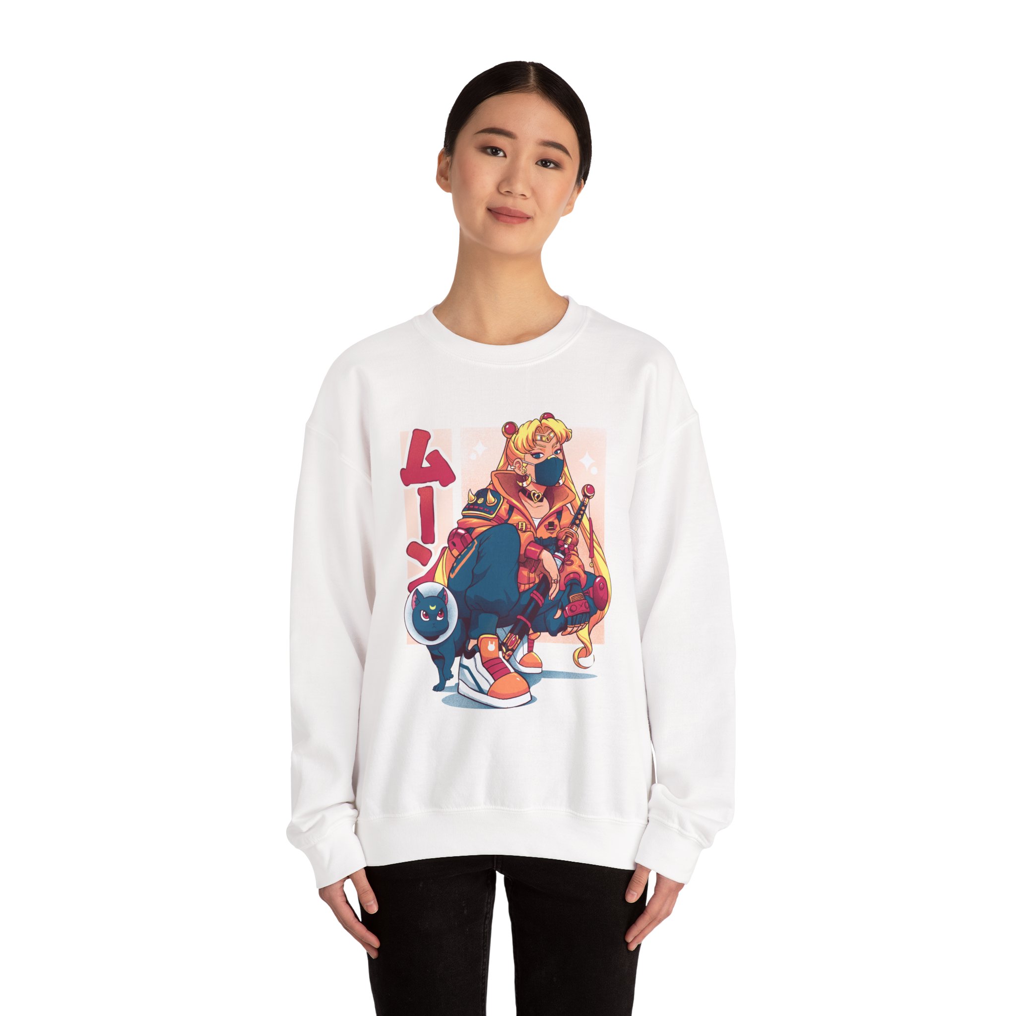 Sailor Moon Cyberpunk Street-style Sweatshirt - Image 2