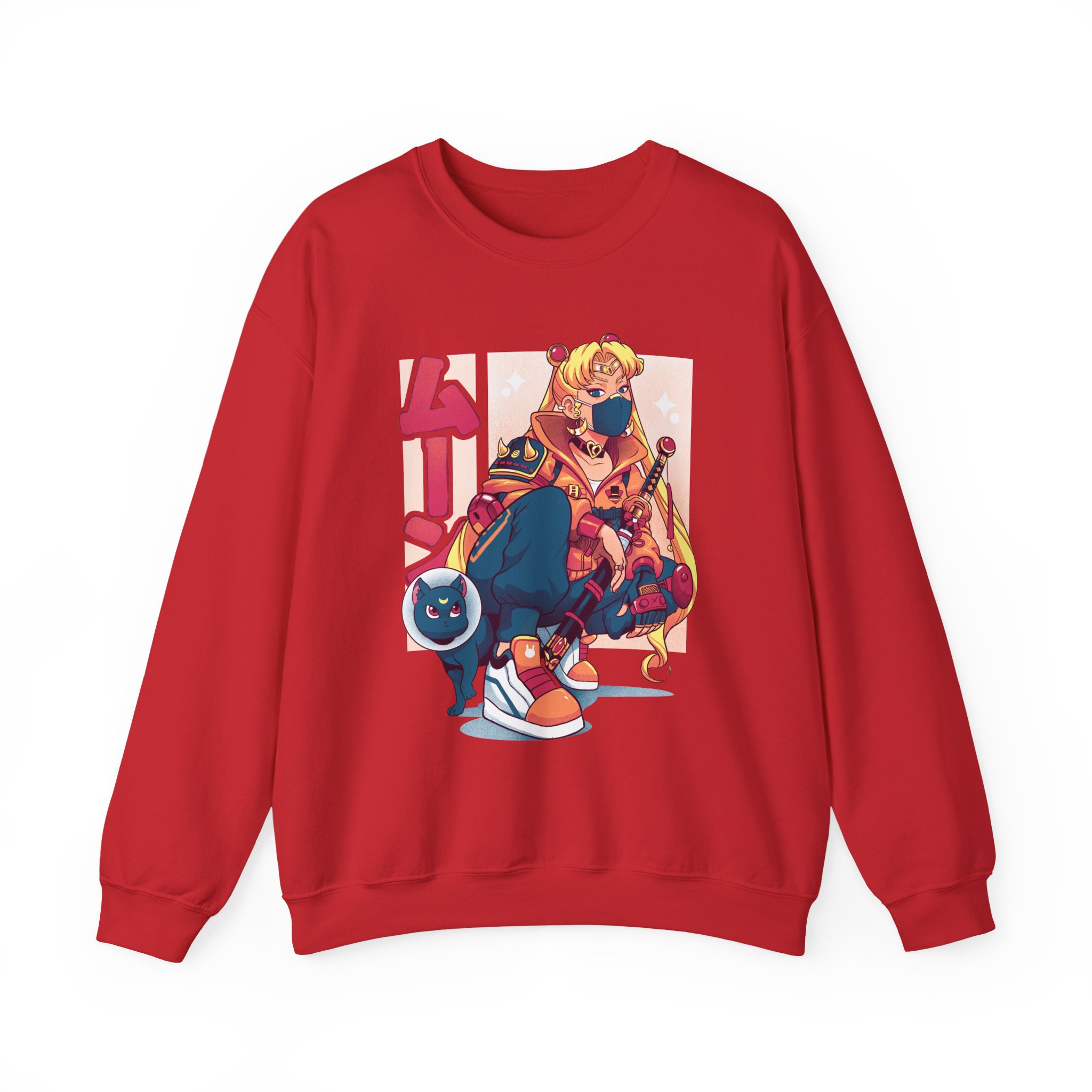 Sailor Moon Cyberpunk Street-style Sweatshirt - Image 16