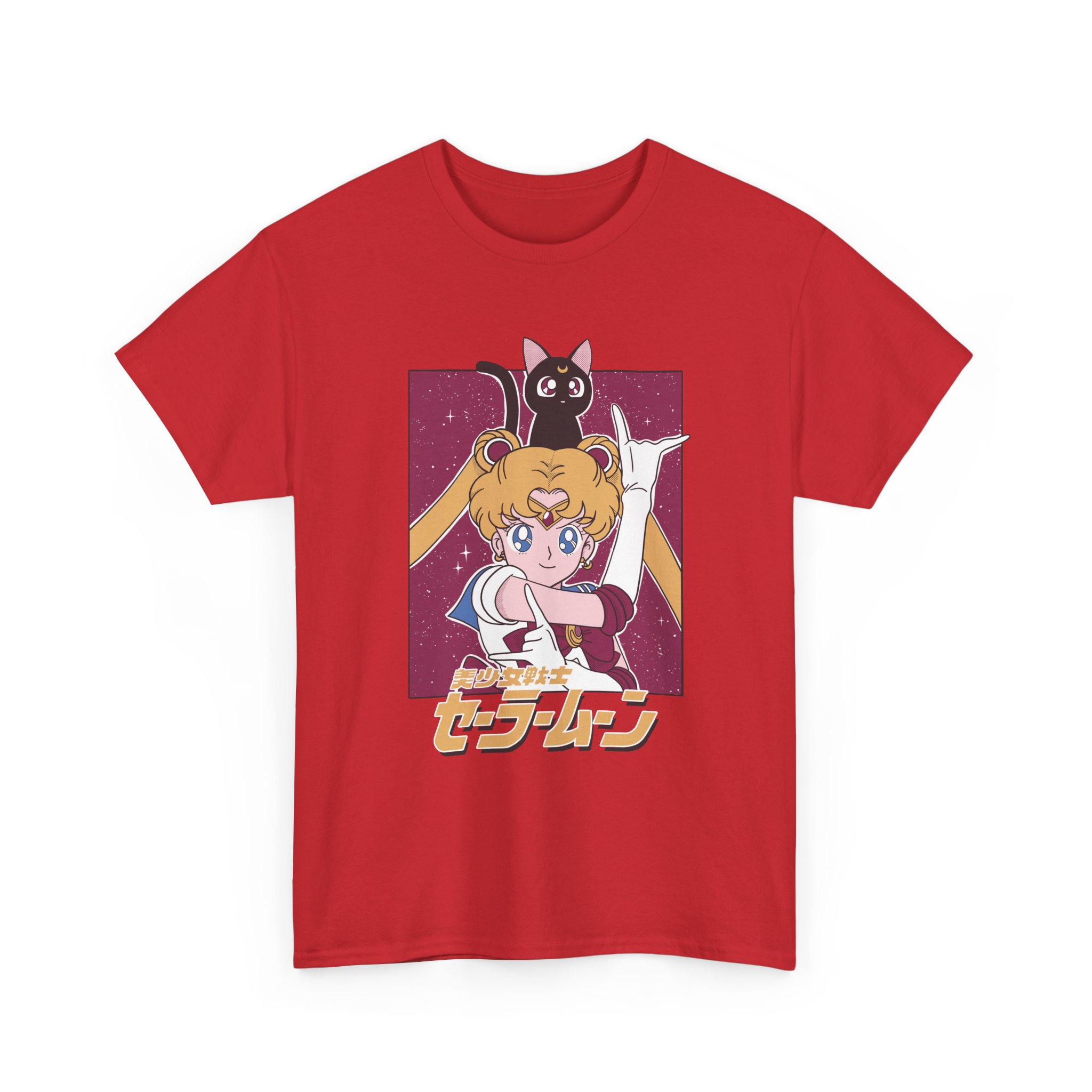Sailor Moon and Luna Vintage Aesthetic T Shirt - Image 13