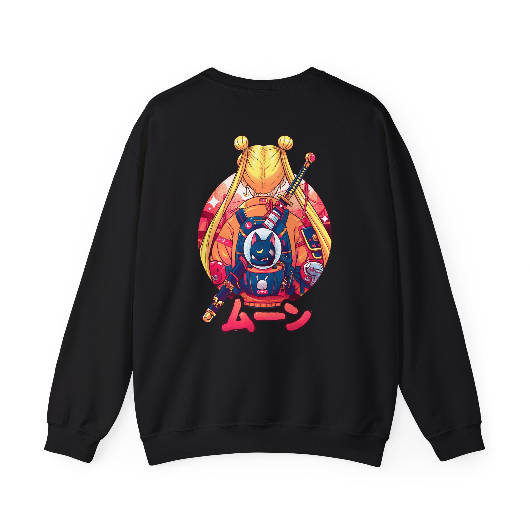 Sailor Moon Cyberpunk Street-style Sweatshirt - Image 4