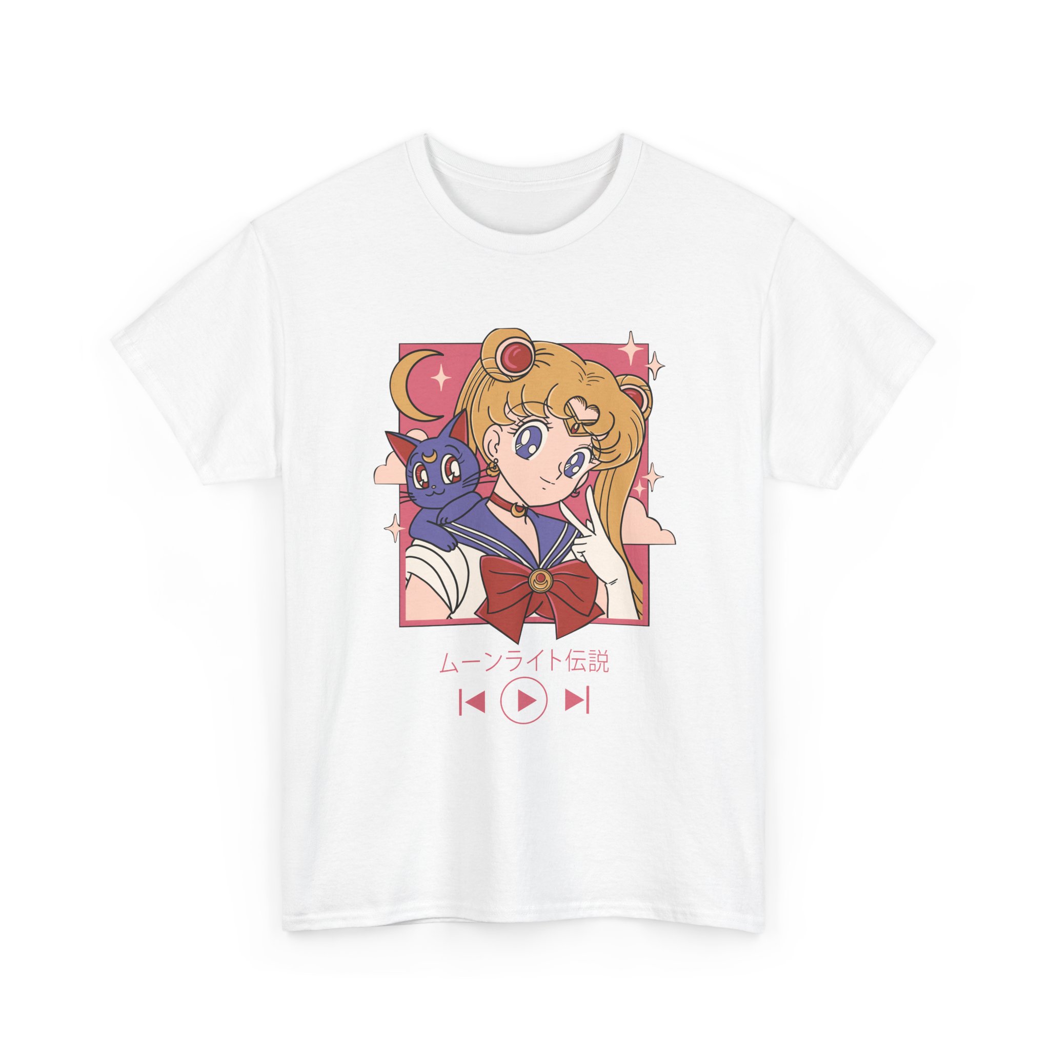 Sailor Moon - Usagi and Luna Fanart T Shirt