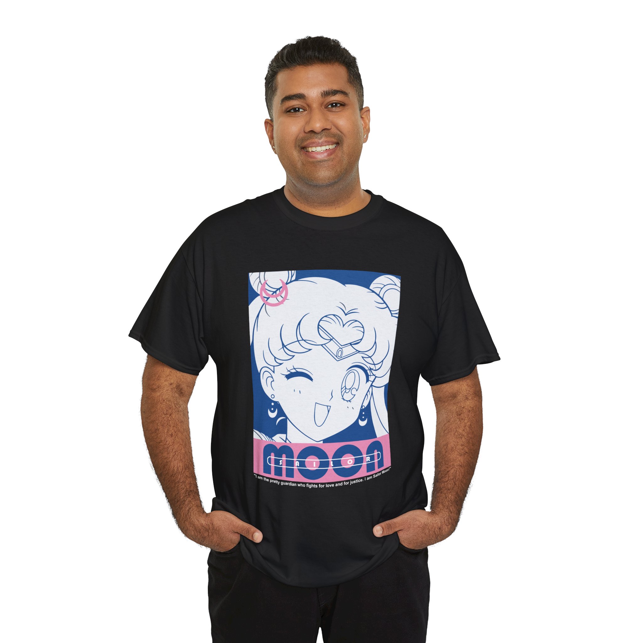 Sailor Moon - Guardian of Love and Justice Retro T Shirt - Image 2
