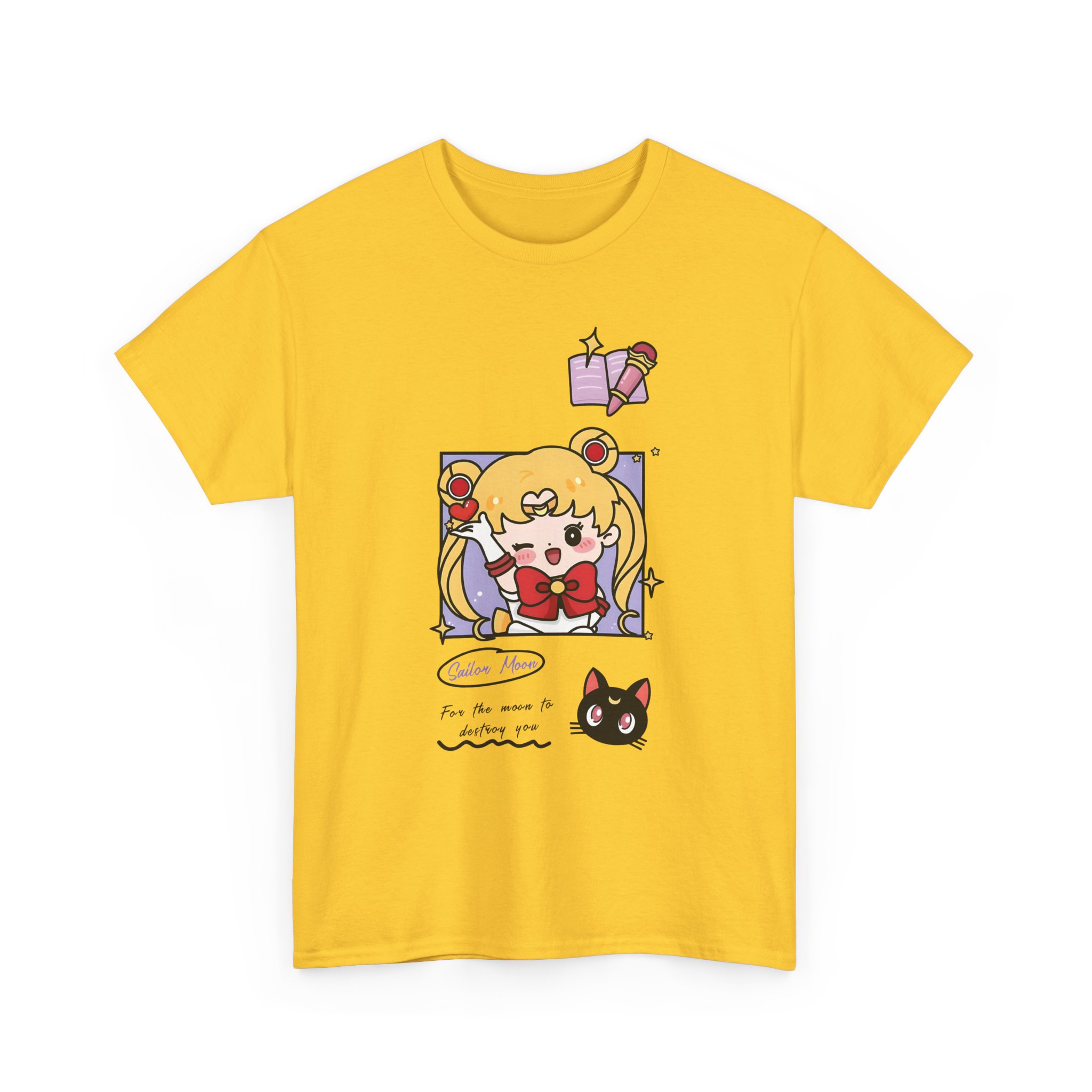 Sailor Moon and Luna Kawaii Chibi Fanart T Shirt - Image 16