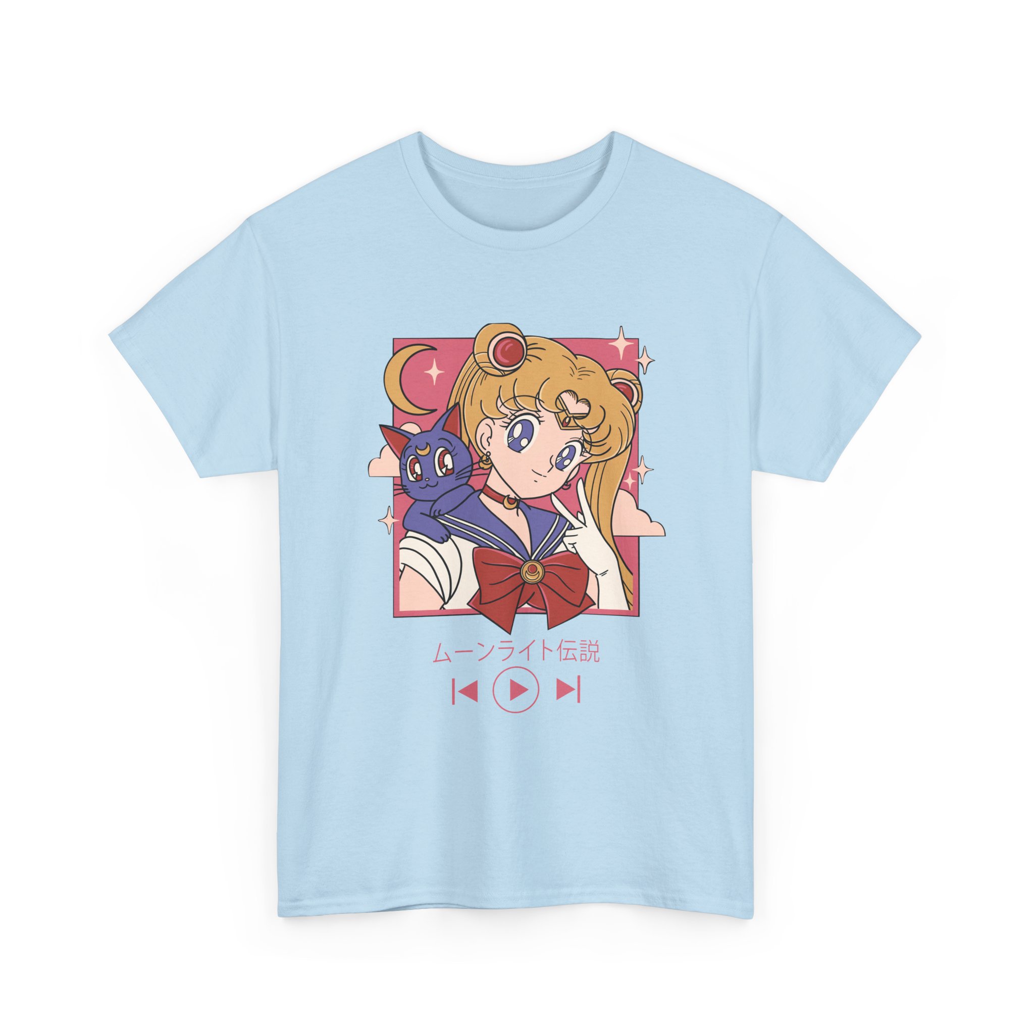 Sailor Moon - Usagi and Luna Fanart T Shirt - Image 12