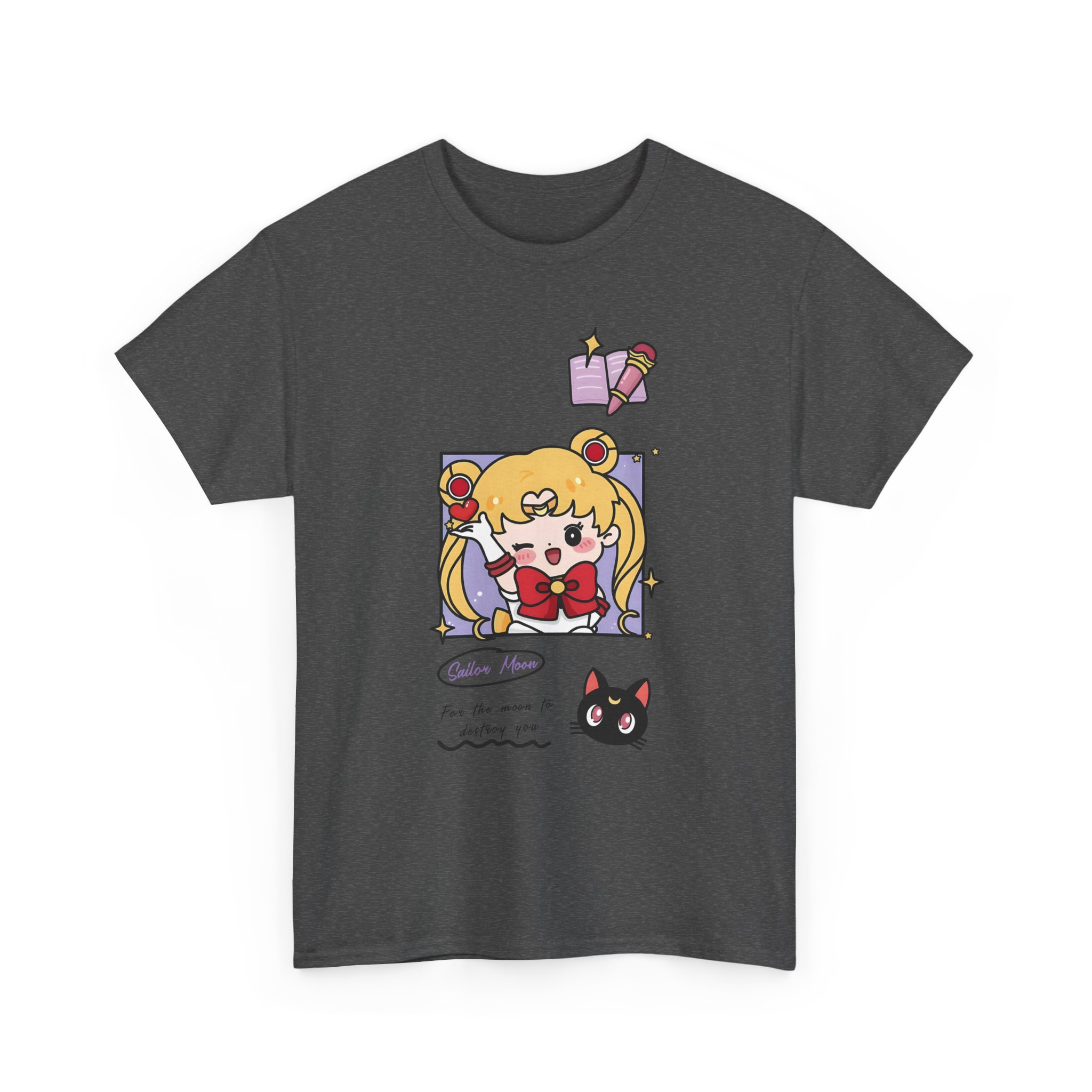 Sailor Moon and Luna Kawaii Chibi Fanart T Shirt - Image 10