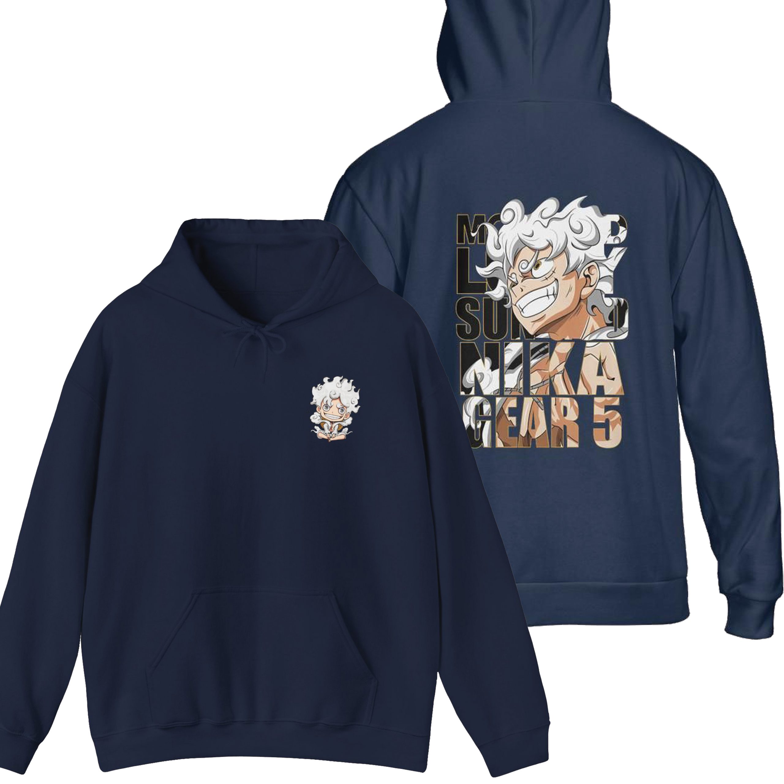 One Piece - Luffy Nika Gear 5 Pullover Hoodie - Image 4