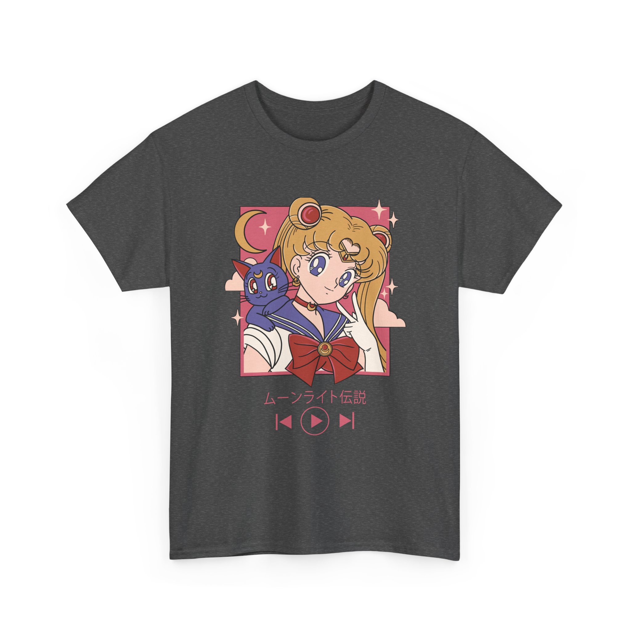 Sailor Moon - Usagi and Luna Fanart T Shirt - Image 11
