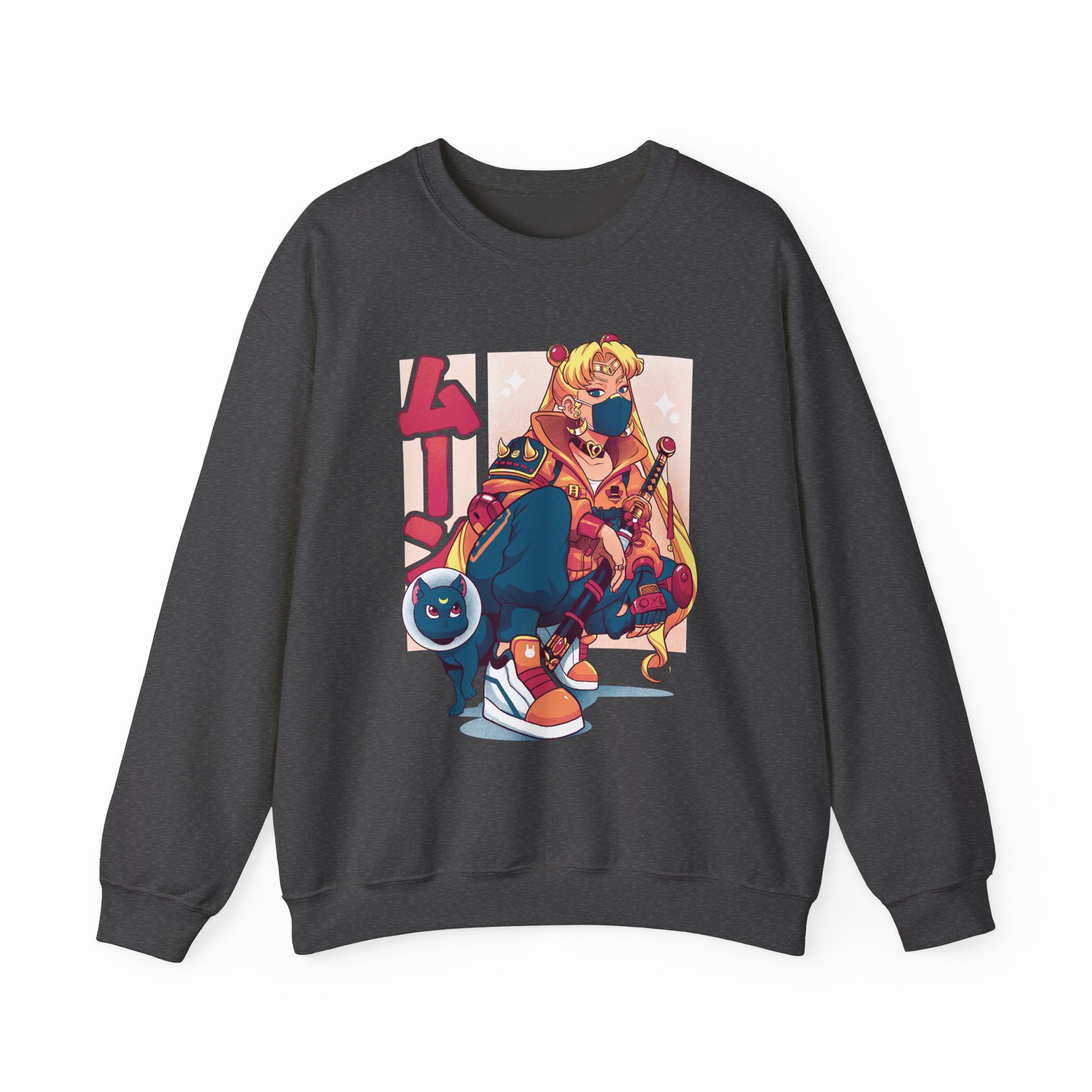 Sailor Moon Cyberpunk Street-style Sweatshirt - Image 10