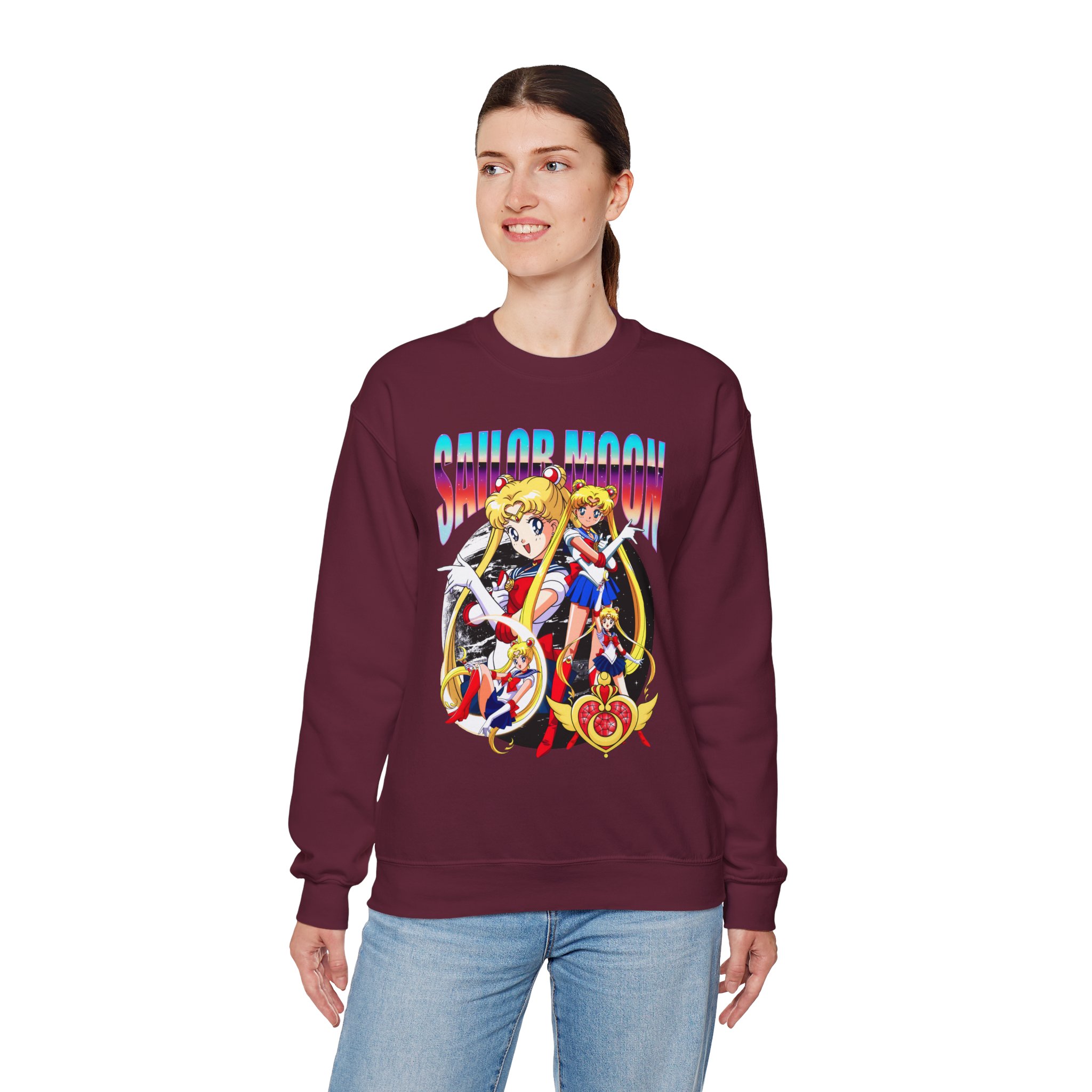 Sailor Moon Retro 90s Anime Graphic Sweatshirt - Image 8