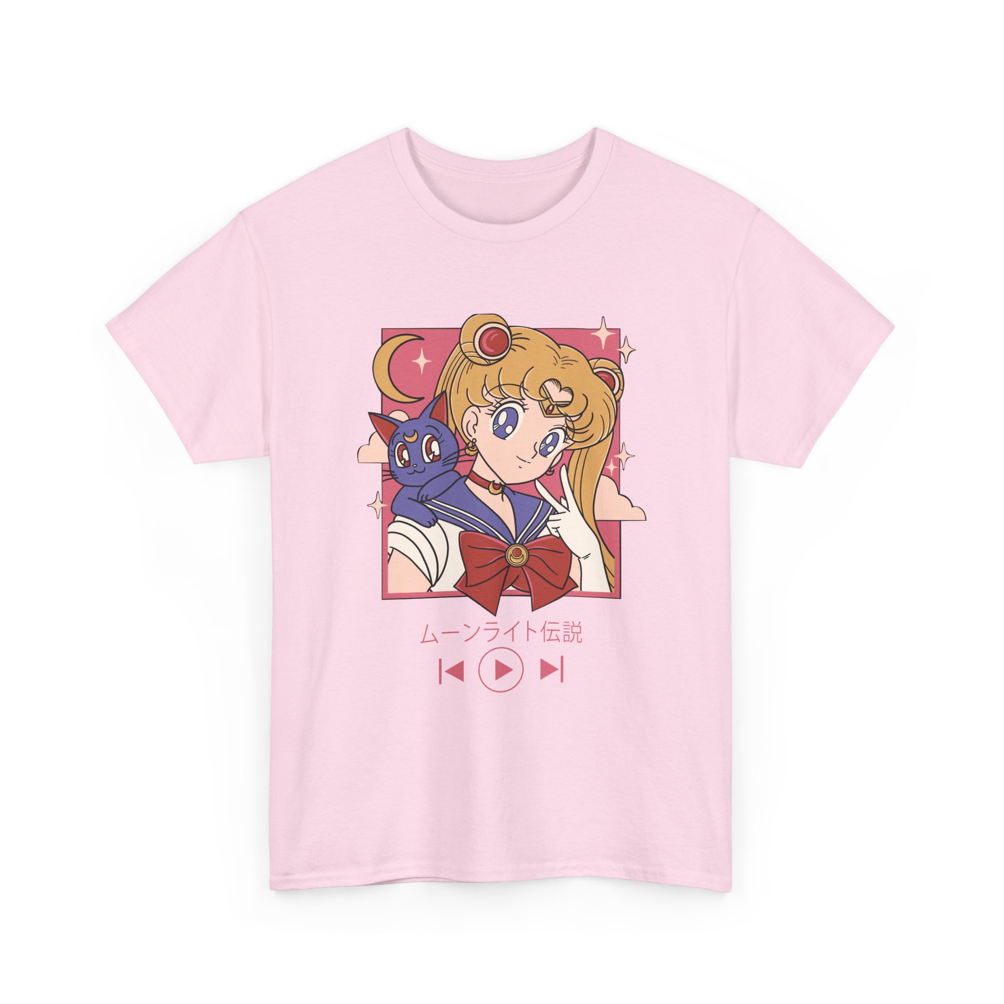 Sailor Moon - Usagi and Luna Fanart T Shirt - Image 9