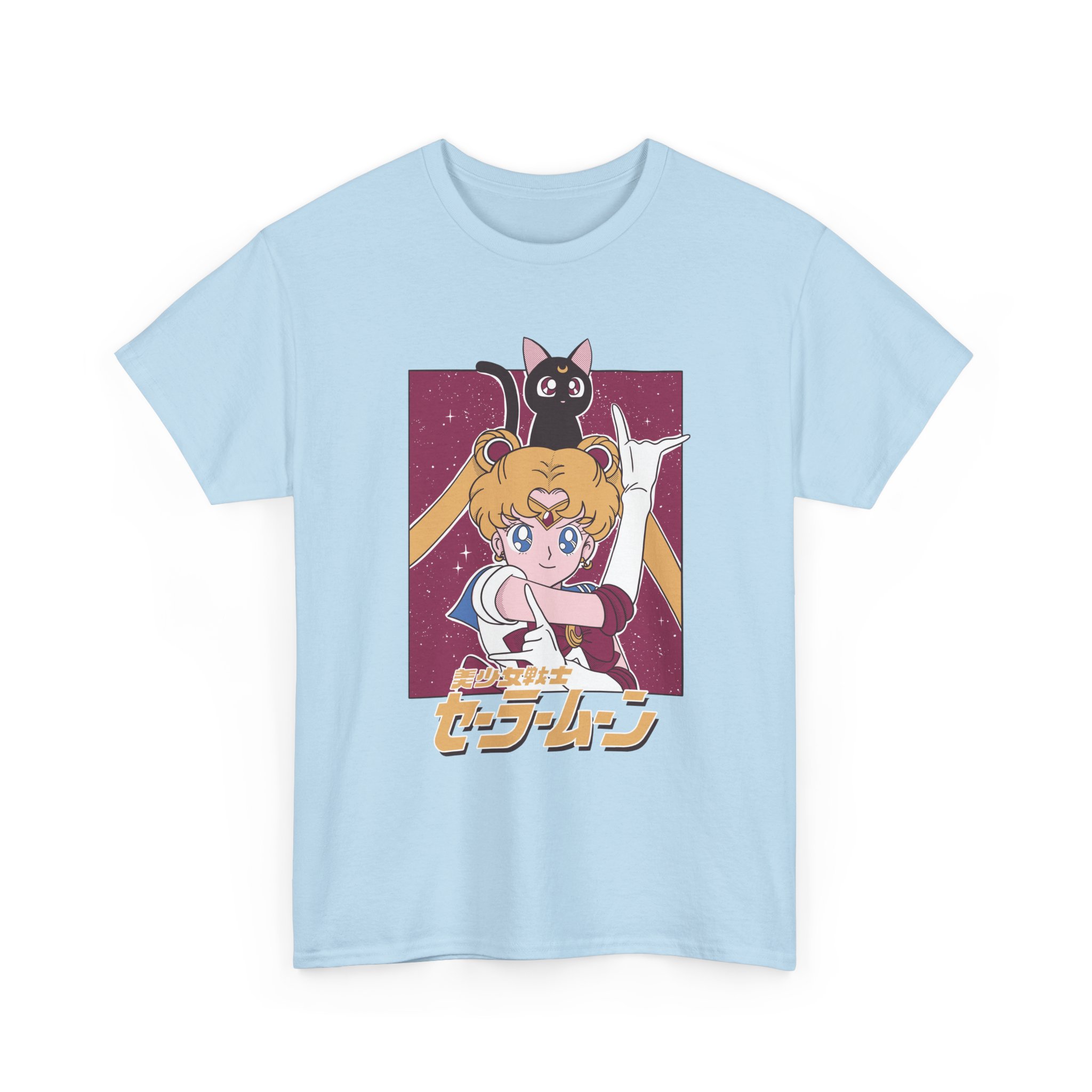 Sailor Moon and Luna Vintage Aesthetic T Shirt - Image 12