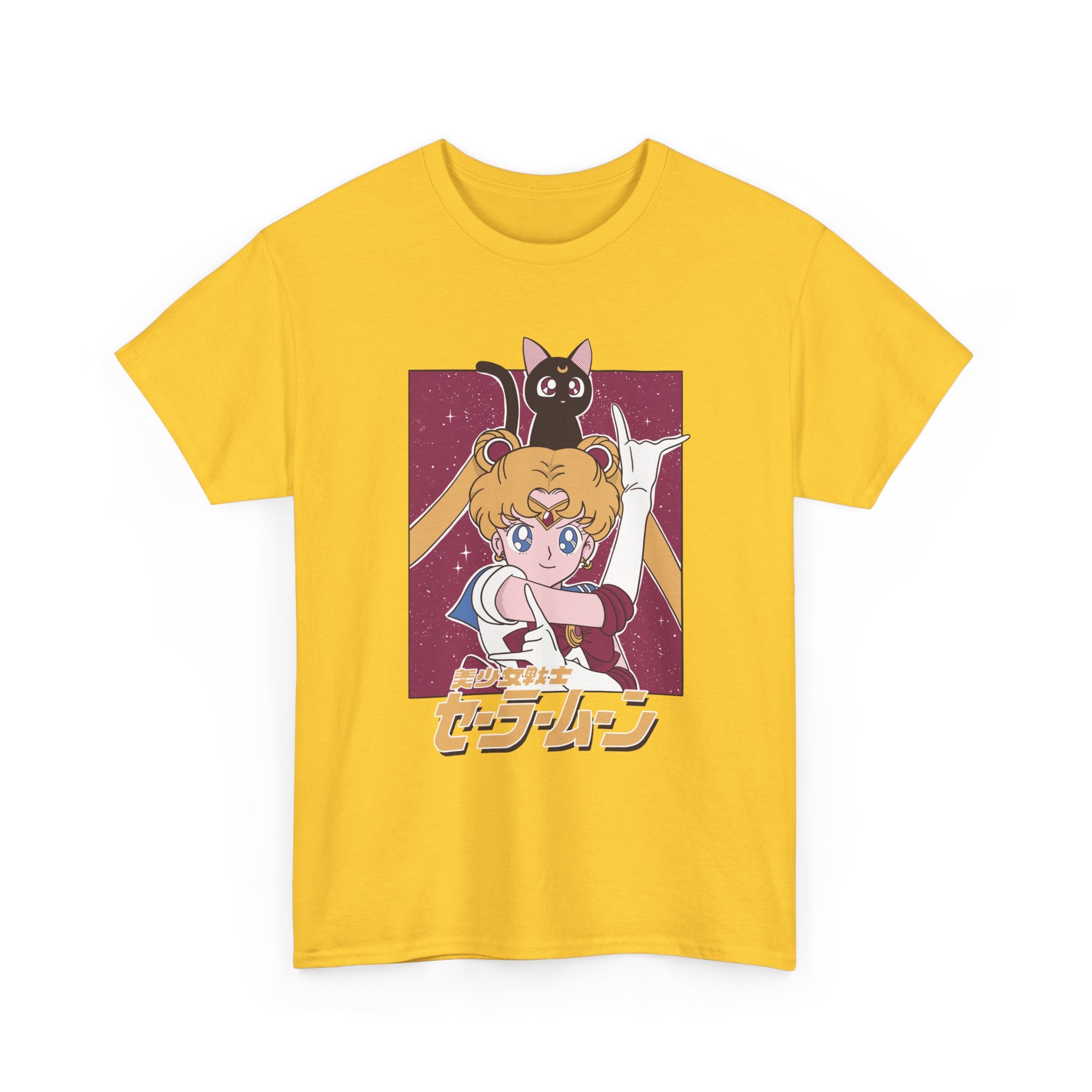 Sailor Moon and Luna Vintage Aesthetic T Shirt - Image 16