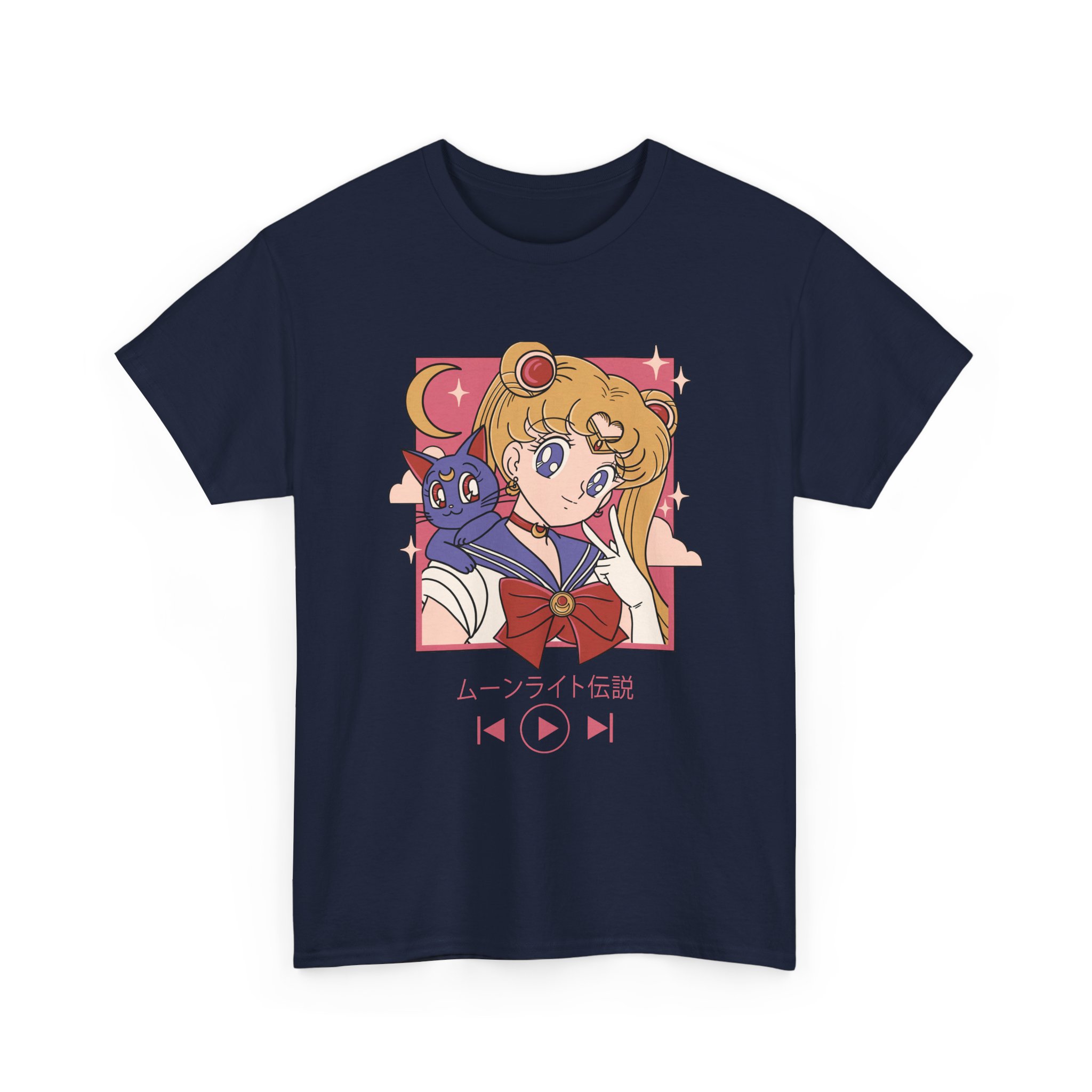 Sailor Moon - Usagi and Luna Fanart T Shirt - Image 8