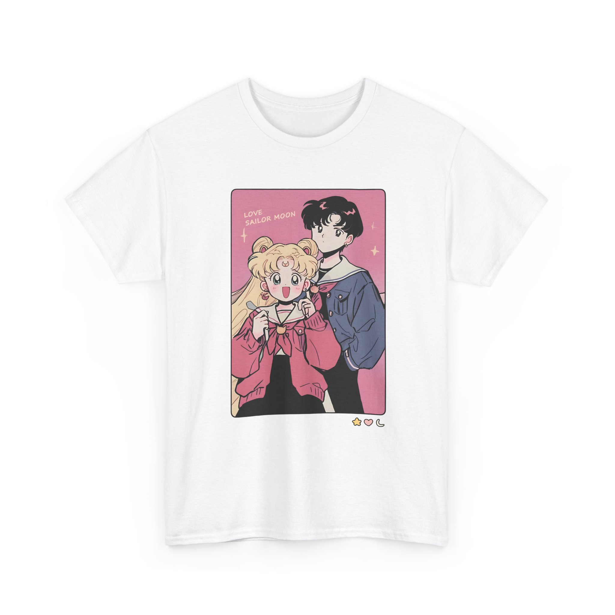 Sailor Moon - Usagi and Mamoru Fanart T Shirt - Image 3