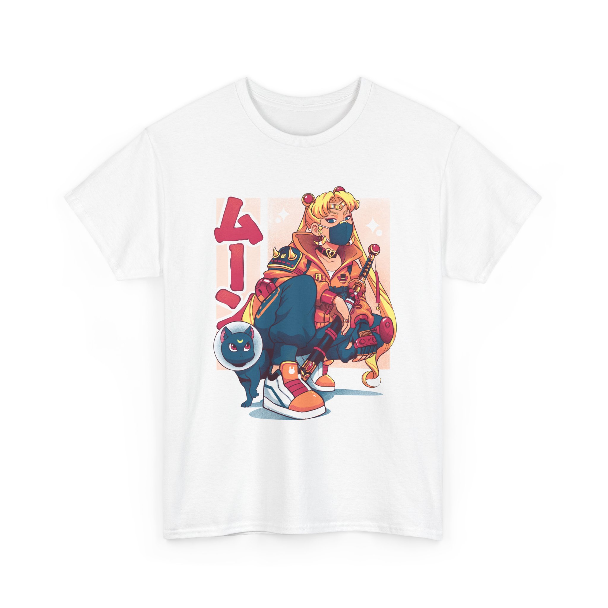 Sailor Moon Cyberpunk Street-style T Shirt - Image 4