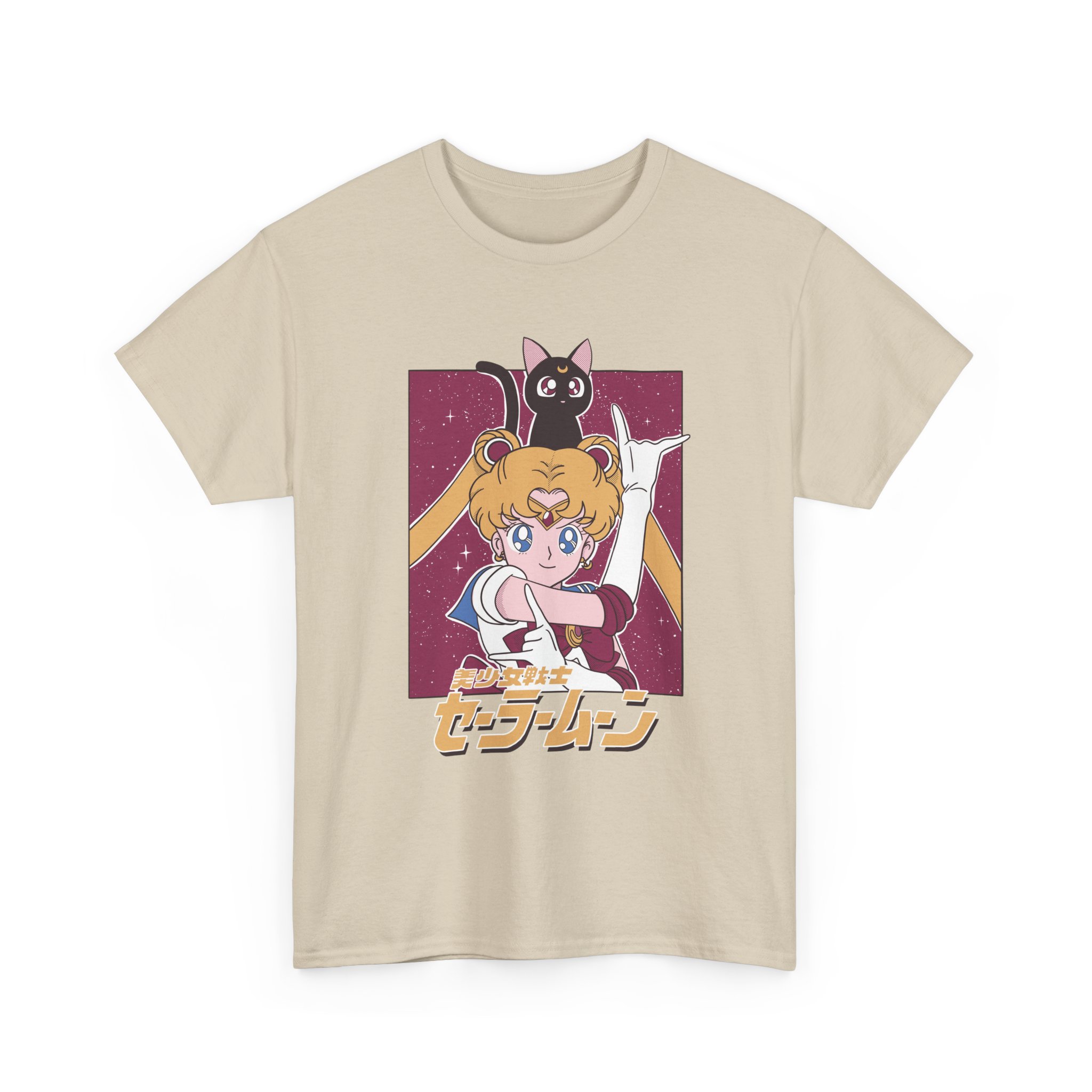 Sailor Moon and Luna Vintage Aesthetic T Shirt - Image 15
