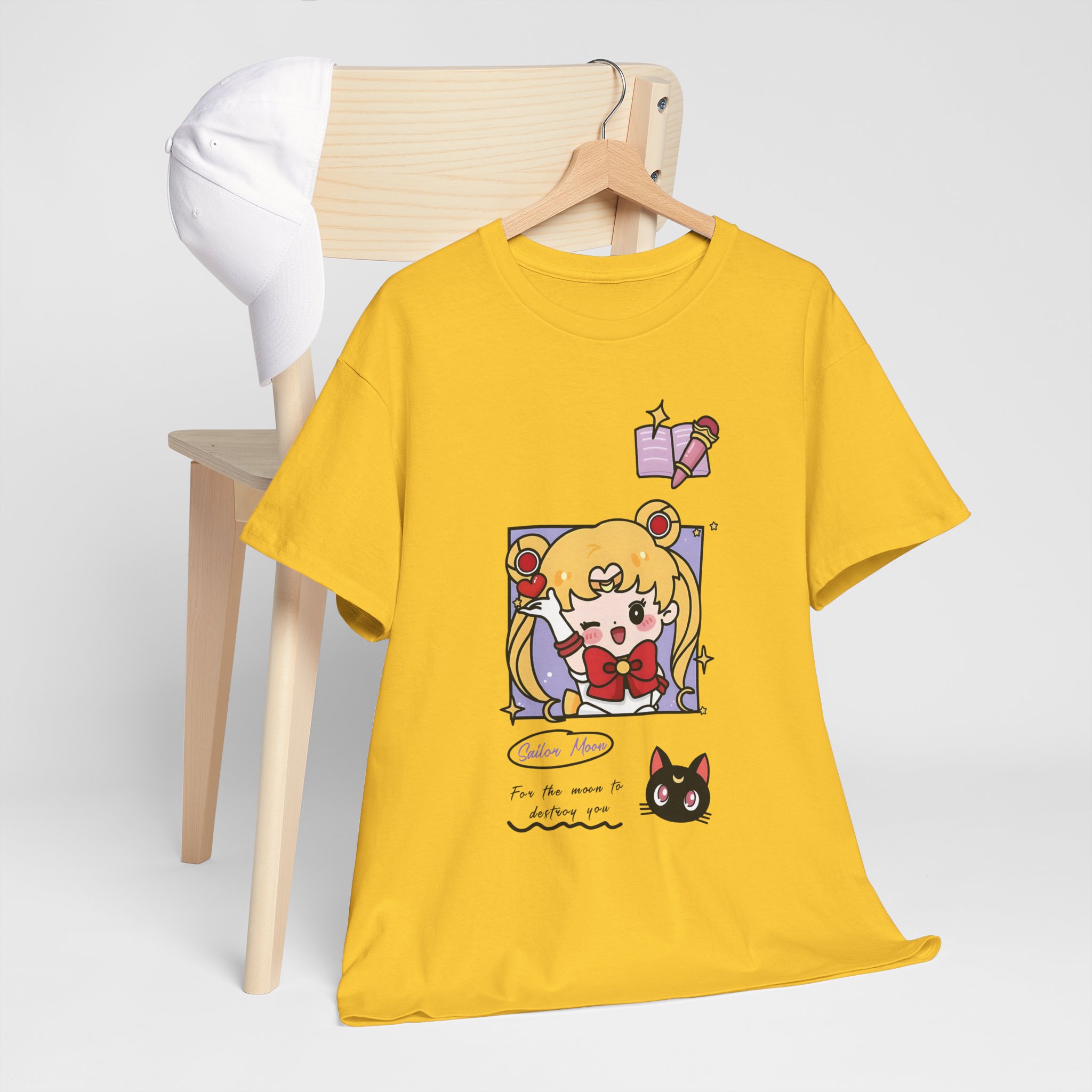 Sailor Moon and Luna Kawaii Chibi Fanart T Shirt - Image 17