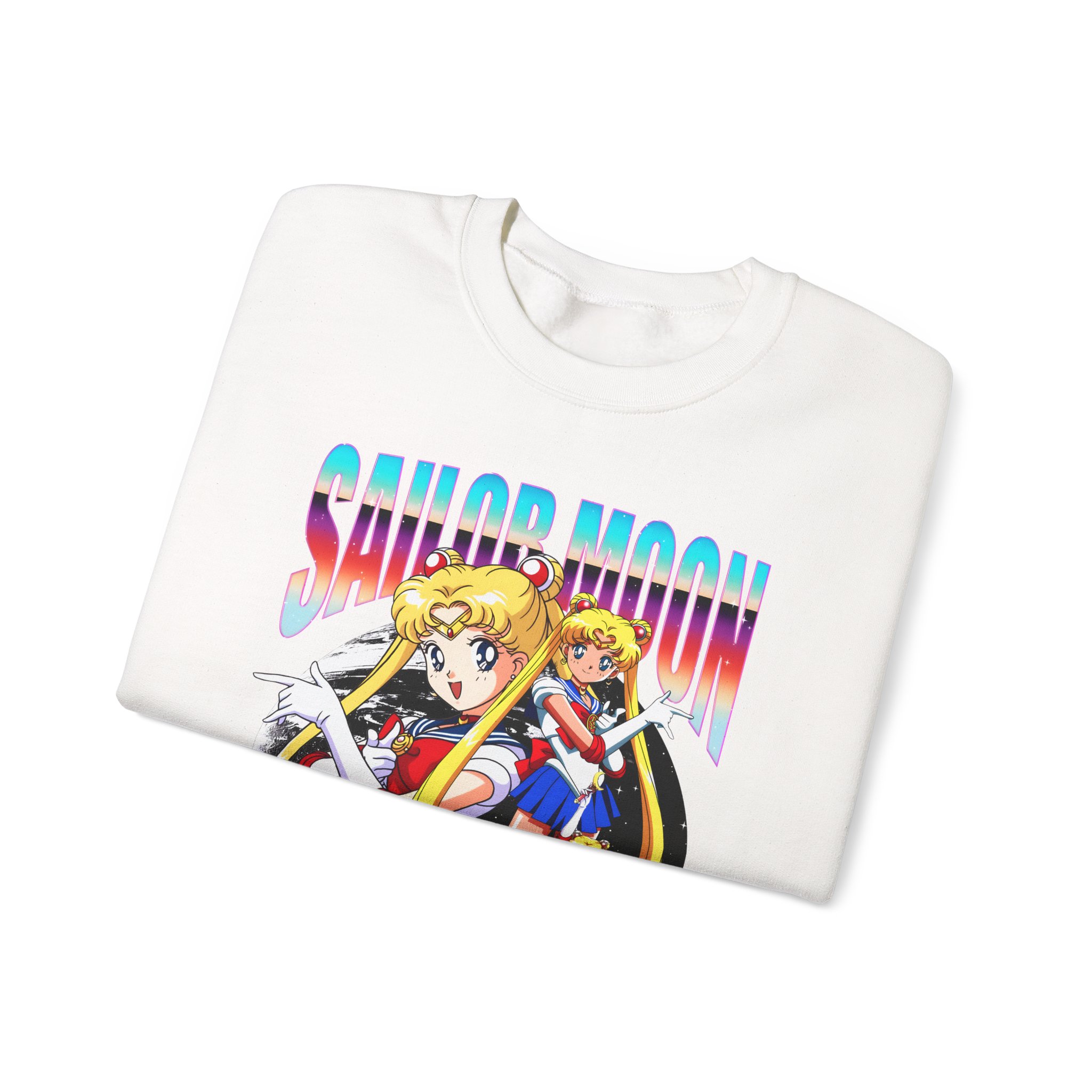 Sailor Moon Retro 90s Anime Graphic Sweatshirt - Image 2