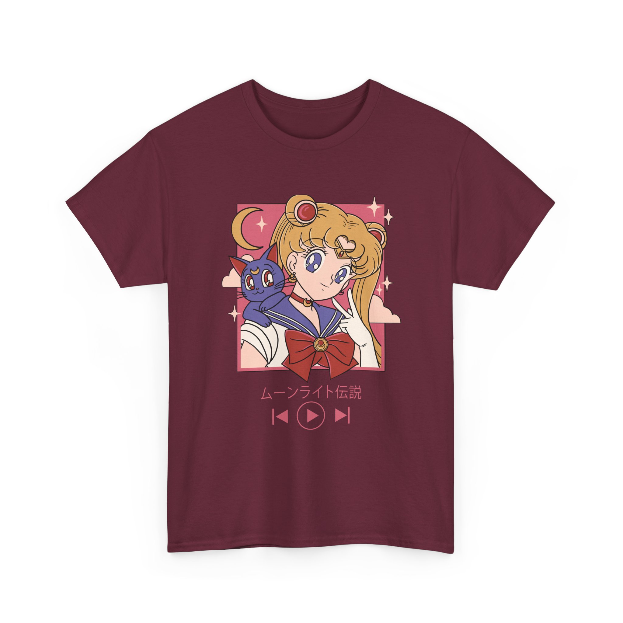 Sailor Moon - Usagi and Luna Fanart T Shirt - Image 7