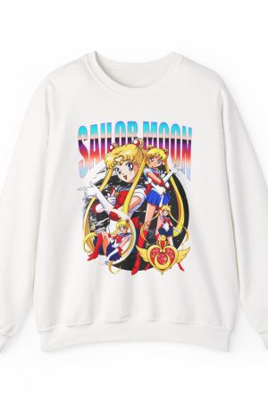 Sailor Moon Retro 90s Anime Graphic Sweatshirt