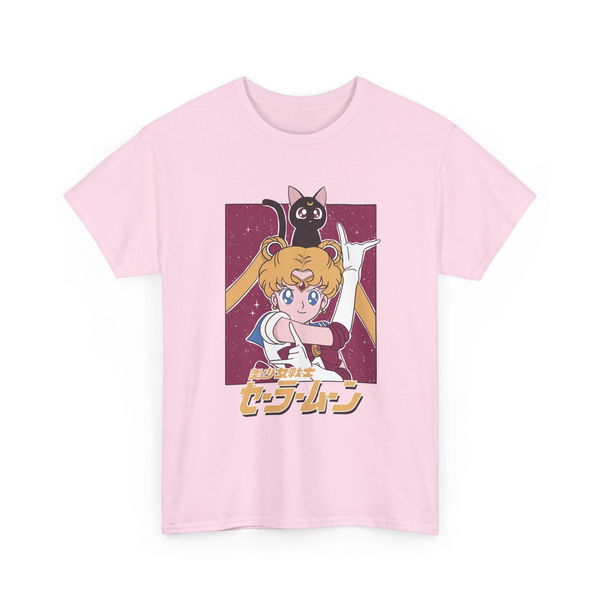 Sailor Moon and Luna Vintage Aesthetic T Shirt - Image 10