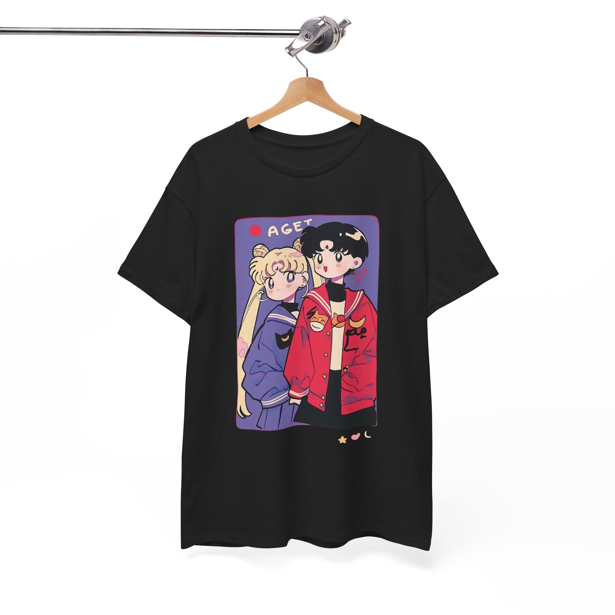 Sailor Moon - Usagi and Mamoru Chibi Fanart T Shirt - Image 4
