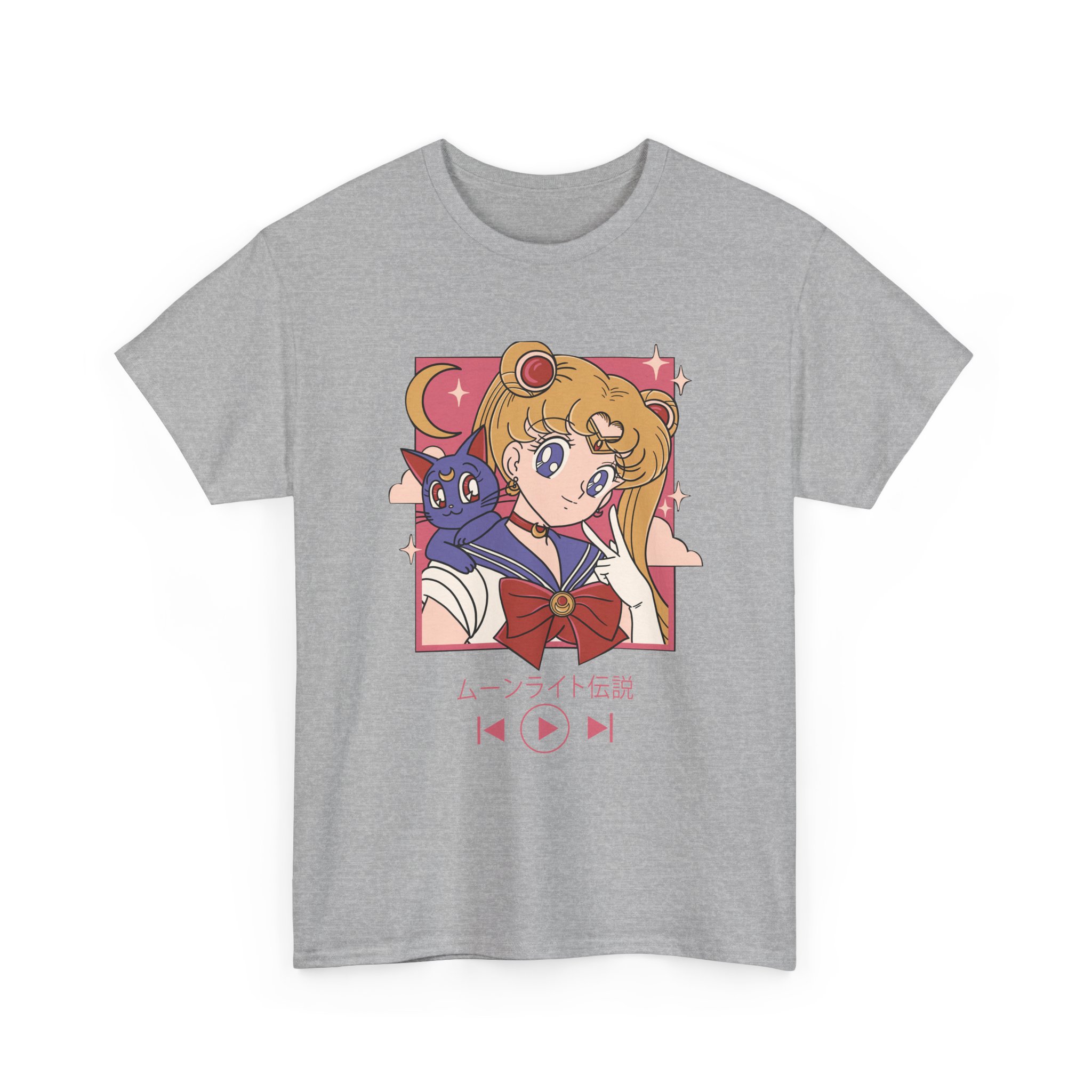 Sailor Moon - Usagi and Luna Fanart T Shirt - Image 6