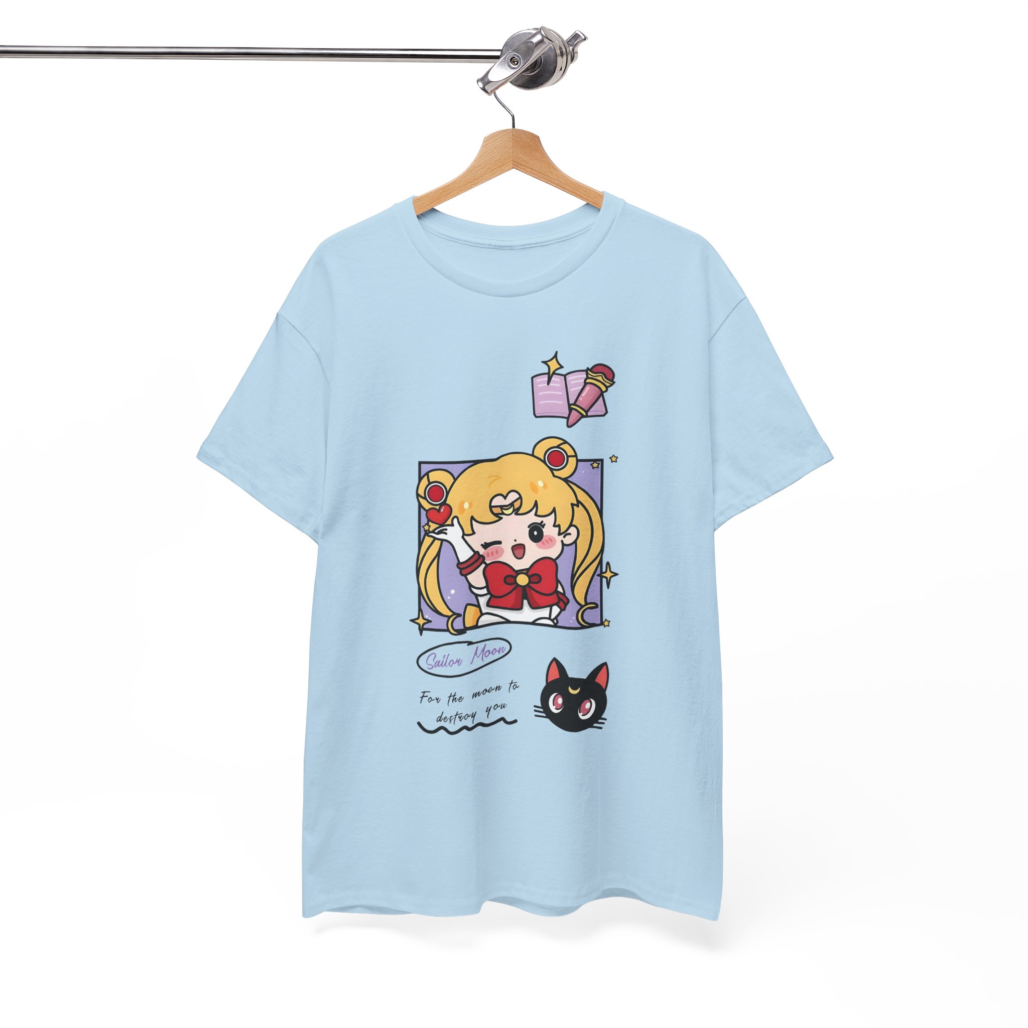 Sailor Moon and Luna Kawaii Chibi Fanart T Shirt - Image 12